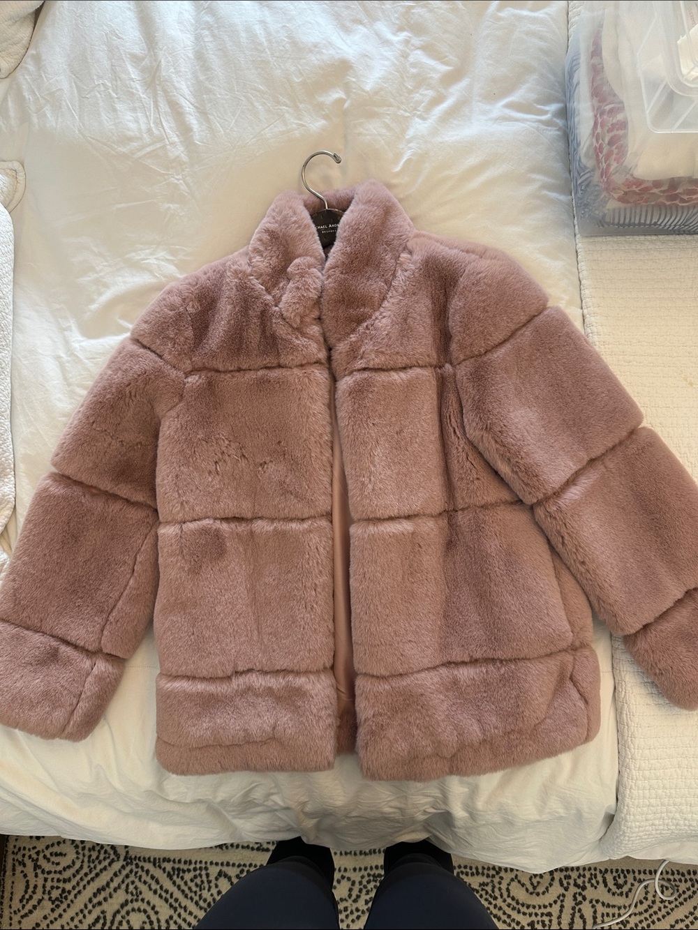 Apparis Blush Faux Fur Jacket